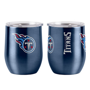Tennessee Titans Travel Tumbler 16oz Stainless Steel Curved - Logo Brands