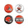 Cleveland Browns Buttons 4 Pack - WinCraft