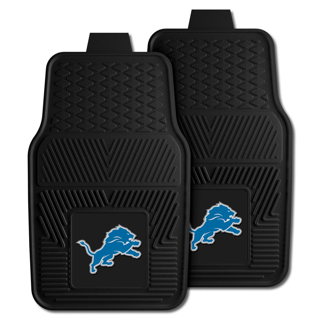Fanmats - NFL - Detroit Lions 2-pc Vinyl Car Mat Set 17''x27''