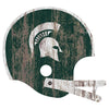 Michigan State Spartans Sign Wood Large Helmet Style -