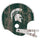 Michigan State Spartans Sign Wood Large Helmet Style -