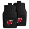 Fanmats - University of Wisconsin 2-pc Vinyl Car Mat Set 17''x27''