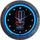 Gm Camaro Red, White & Blue Neon Clock