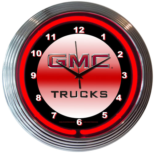 Gmc Truck Neon Clock