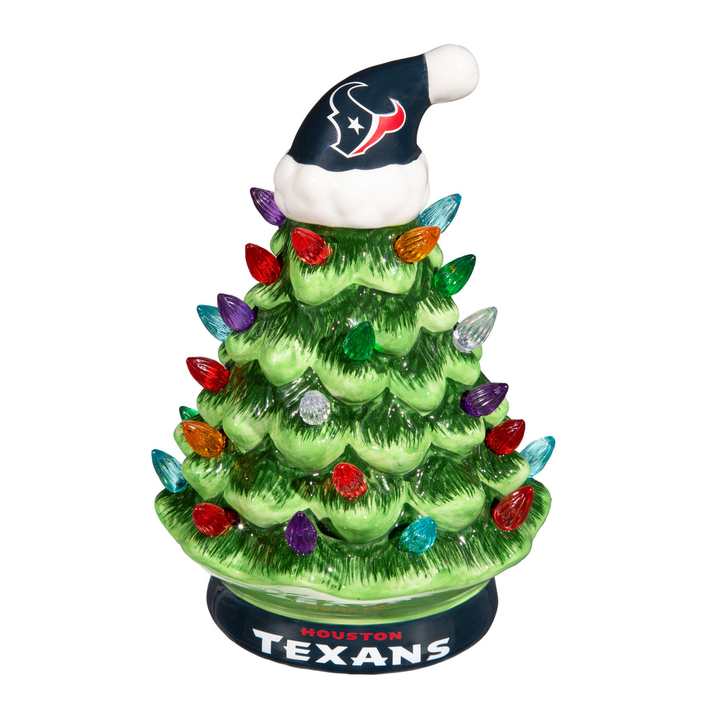 Houston Texans Christmas Tree 4 Inch LED Tabletop - Evergreen Enterprises