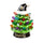 New Orleans Saints Christmas Tree 4 Inch LED Tabletop - Evergreen Enterprises