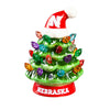 Nebraska Cornhuskers Christmas Tree 4 Inch LED Tabletop - Evergreen Enterprises
