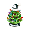 Michigan State Spartans Christmas Tree 4 Inch LED Tabletop - Evergreen Enterprises