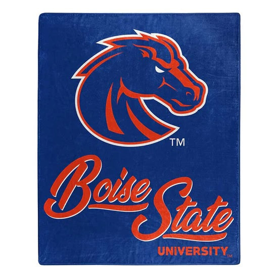 Boise State Broncos Blanket 50x60 Raschel Signature Design - Northwest