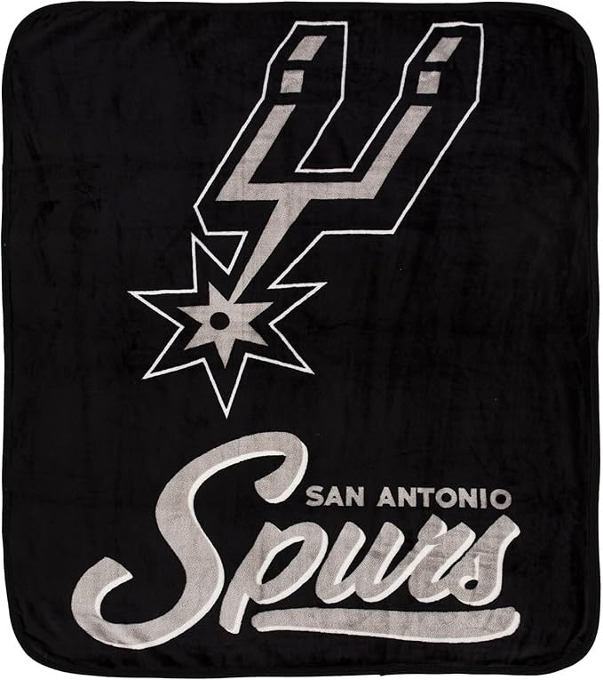 San Antonio Spurs Blanket 50x60 Raschel Signature Design - Northwest