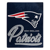 New England Patriots Blanket 50x60 Raschel Signature Design - Northwest