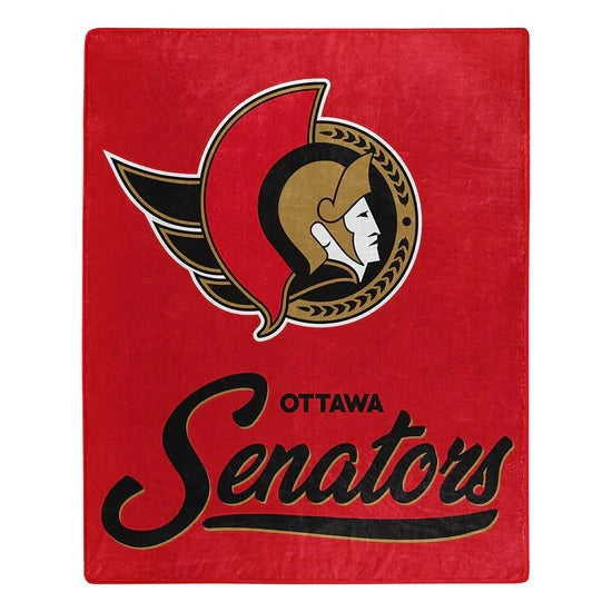 Ottawa Senators Blanket 50x60 Raschel Signature Design - Northwest