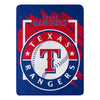 Texas Rangers Blanket 46x60 Micro Raschel Dimensional Design Rolled - The Northwest Company