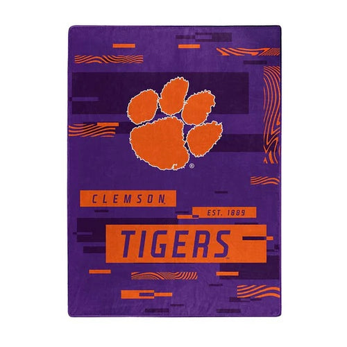 Clemson Tigers Blanket 60x80 Raschel Digitize Design - The Northwest Company