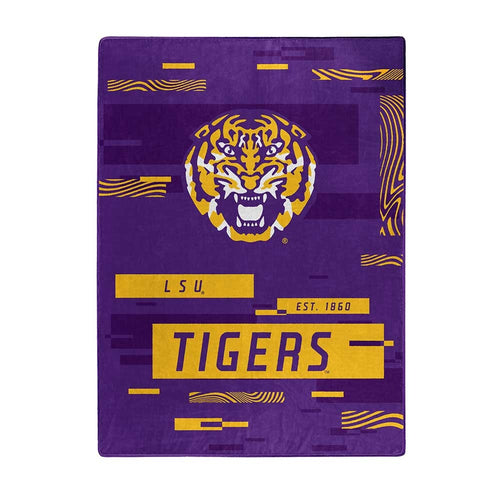 LSU Tigers Blanket 60x80 Raschel Digitize Design - The Northwest Company