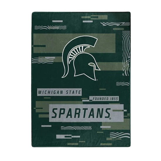 Michigan State Spartans Blanket 60x80 Raschel Digitize Design - The Northwest Company