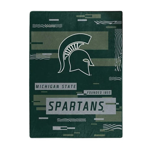 Michigan State Spartans Blanket 60x80 Raschel Digitize Design - The Northwest Company
