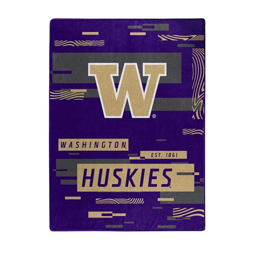 Washington Huskies Blanket 60x80 Raschel Digitize Design - The Northwest Company