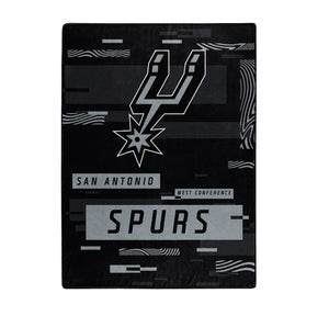 San Antonio Spurs Blanket 60x80 Raschel Digitize Design - The Northwest Company