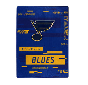 St. Louis Blues Blanket 60x80 Raschel Digitize Design - The Northwest Company