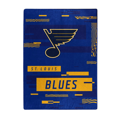 St. Louis Blues Blanket 60x80 Raschel Digitize Design - The Northwest Company