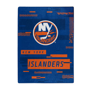 New York Islanders Blanket 60x80 Raschel Digitize Design - The Northwest Company