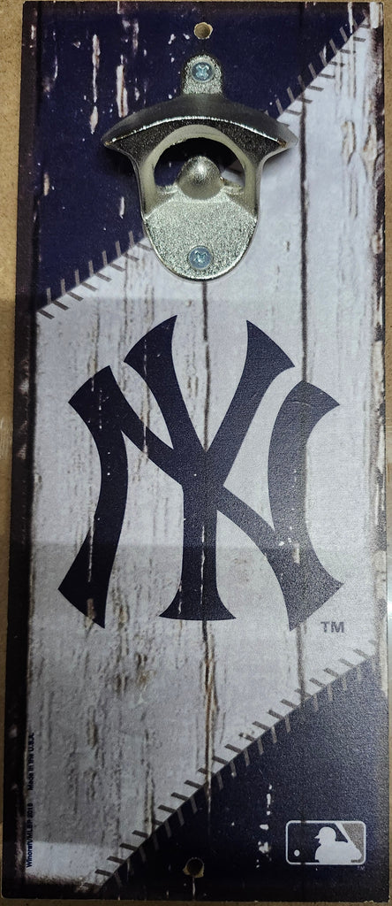 New York Yankees Sign Wood 5x11 Bottle Opener Alternate - 14