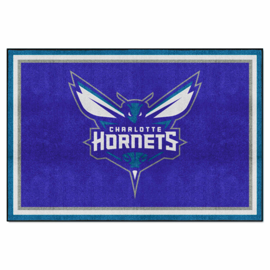 Fanmats - NBA - Charlotte Hornets 5x8 Rug 59.5''x88''
