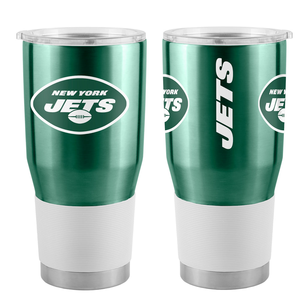 New York Jets Travel Tumbler 30oz Stainless Steel - Logo Brands