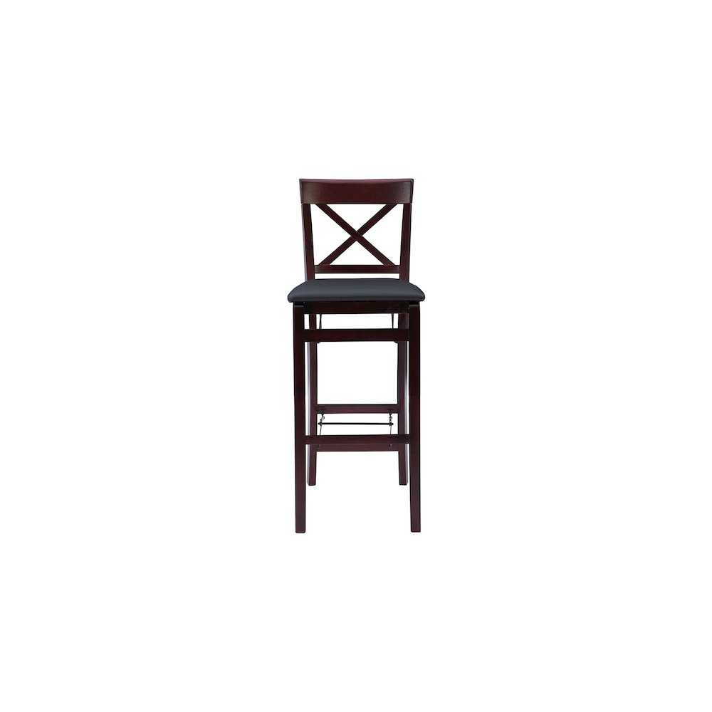 Triena 30 In X Back Folding Bar Stool - Linon