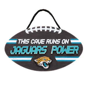 Jacksonville Jaguars Sign Wood Football Power Design - Forever Collectibles
