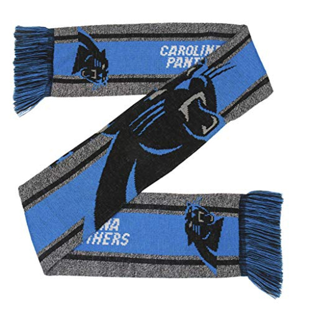 Carolina Panthers Scarf Big Logo Wordmark Gray - Forever Collectibles