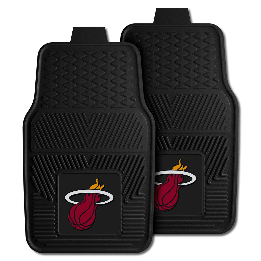 Fanmats - NBA - Miami Heat 2-pc Vinyl Car Mat Set 17''x27''