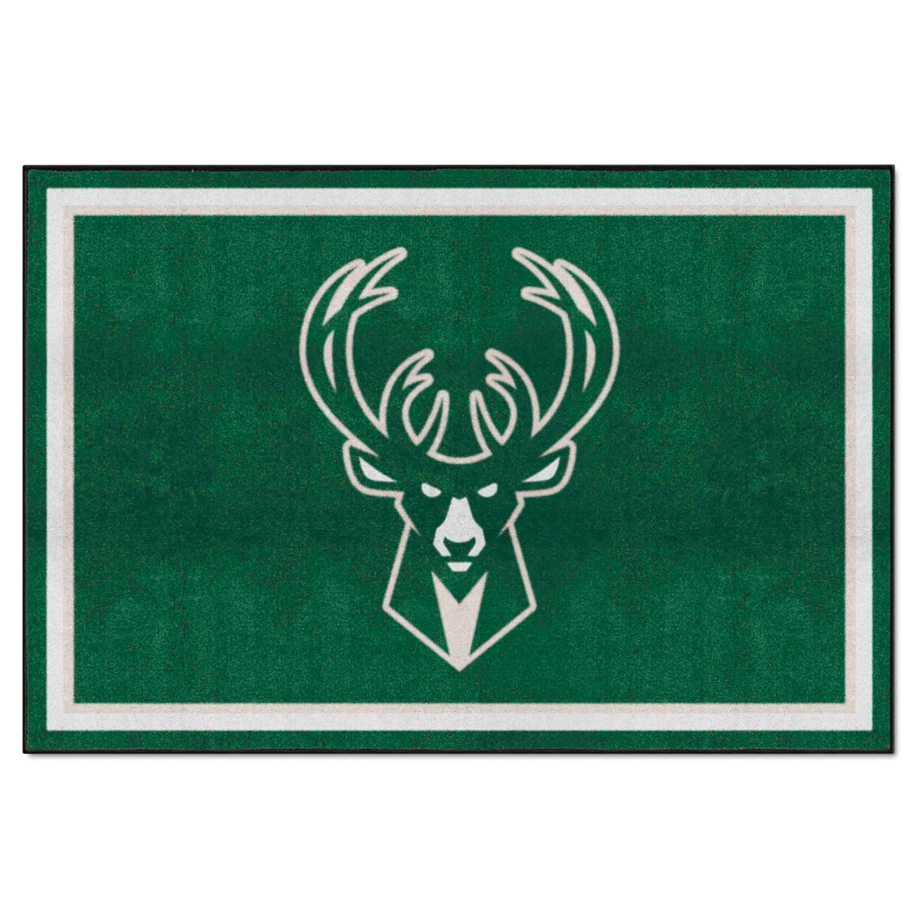 Fanmats - NBA - Milwaukee Bucks 5x8 Rug 59.5''x88''