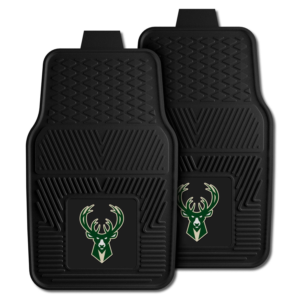 Fanmats - NBA - Milwaukee Bucks 2-pc Vinyl Car Mat Set 17''x27''