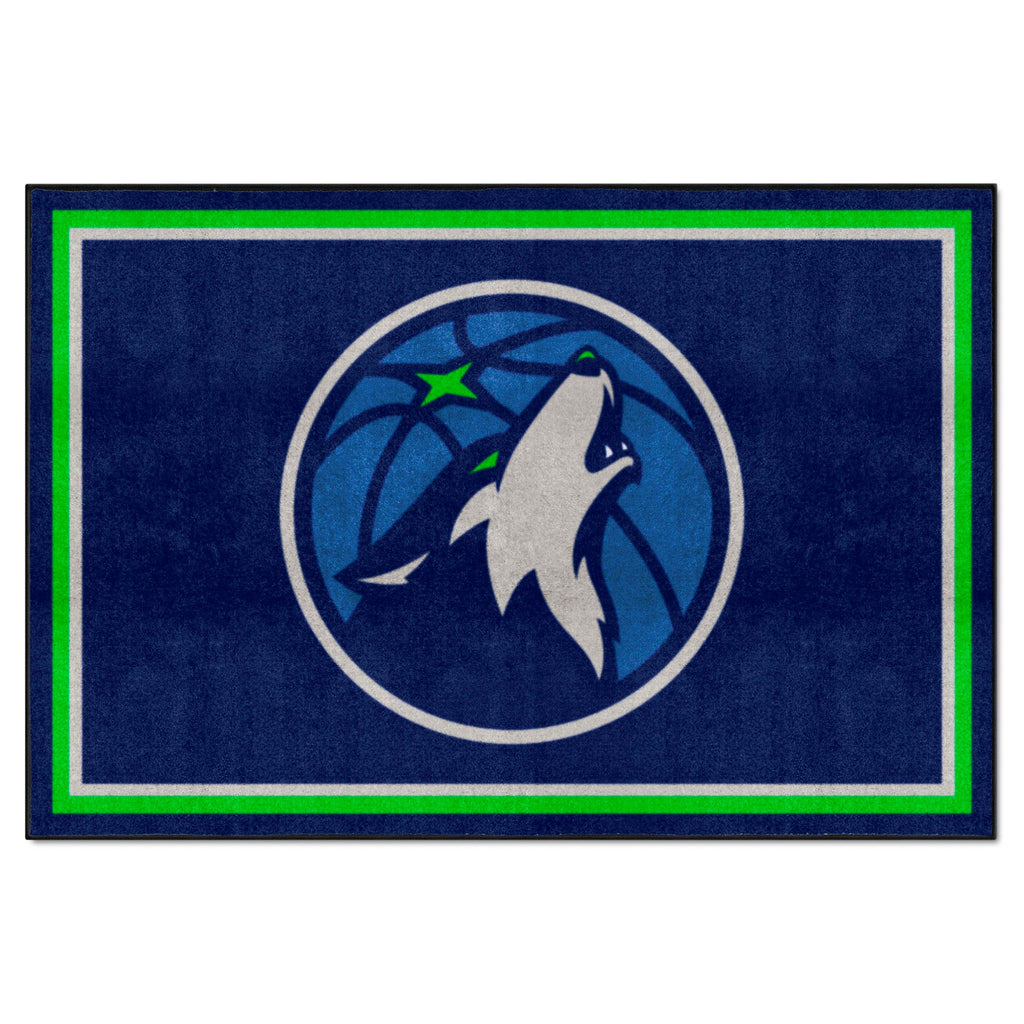 Fanmats - NBA - Minnesota Timberwolves 5x8 Rug 59.5''x88''