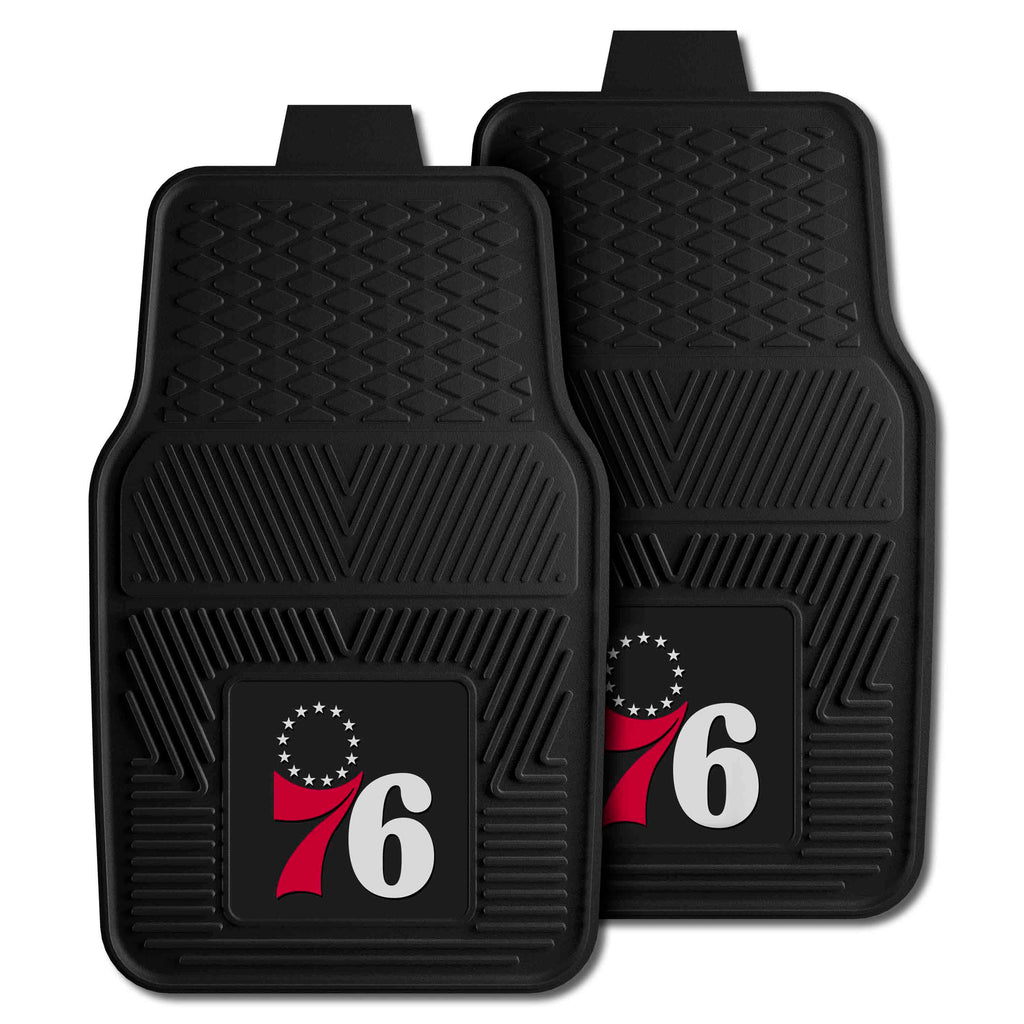 Fanmats - NBA - Philadelphia 76ers 2-pc Vinyl Car Mat Set 17''x27''