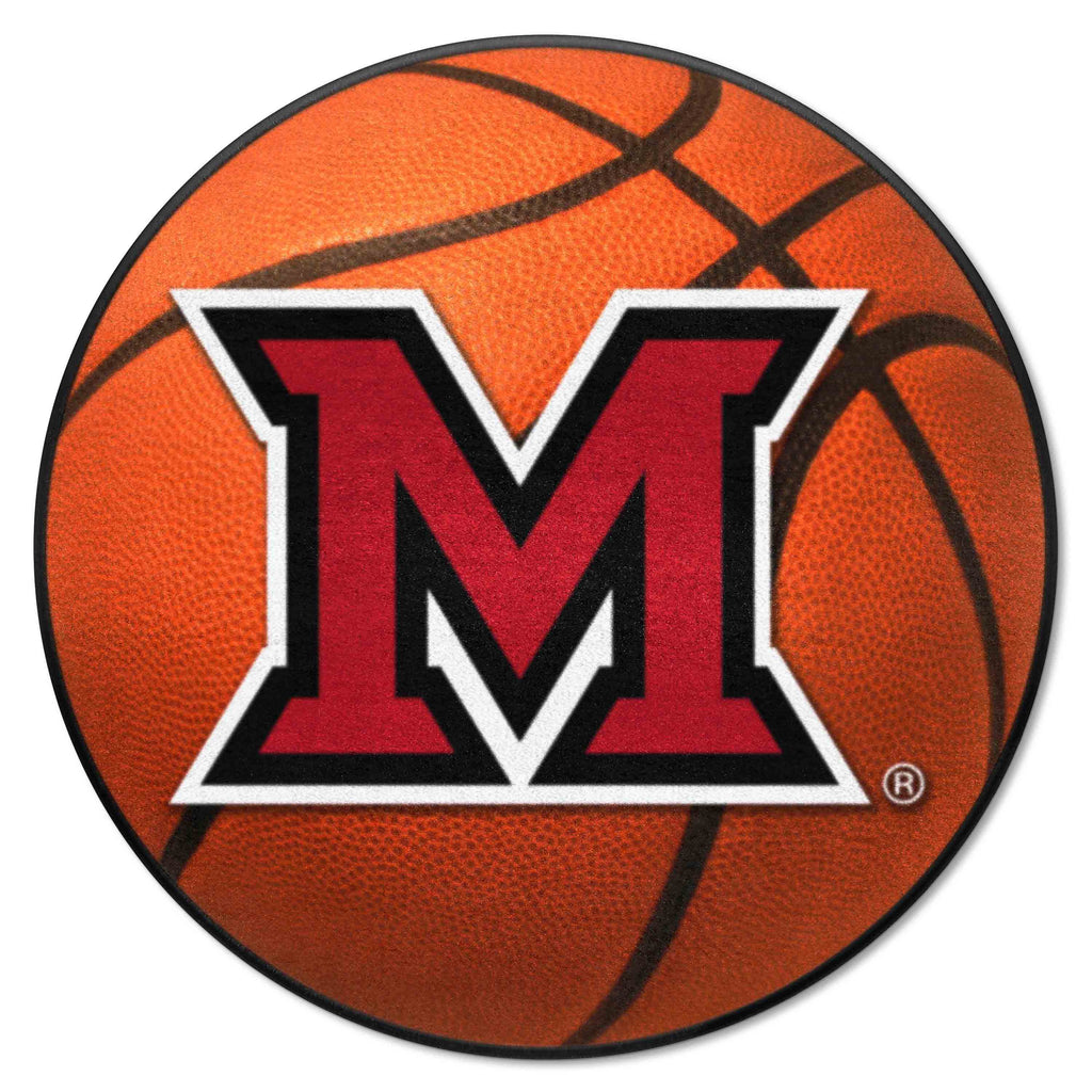 Fanmats - Miami University (OH) Basketball Mat 27'' diameter