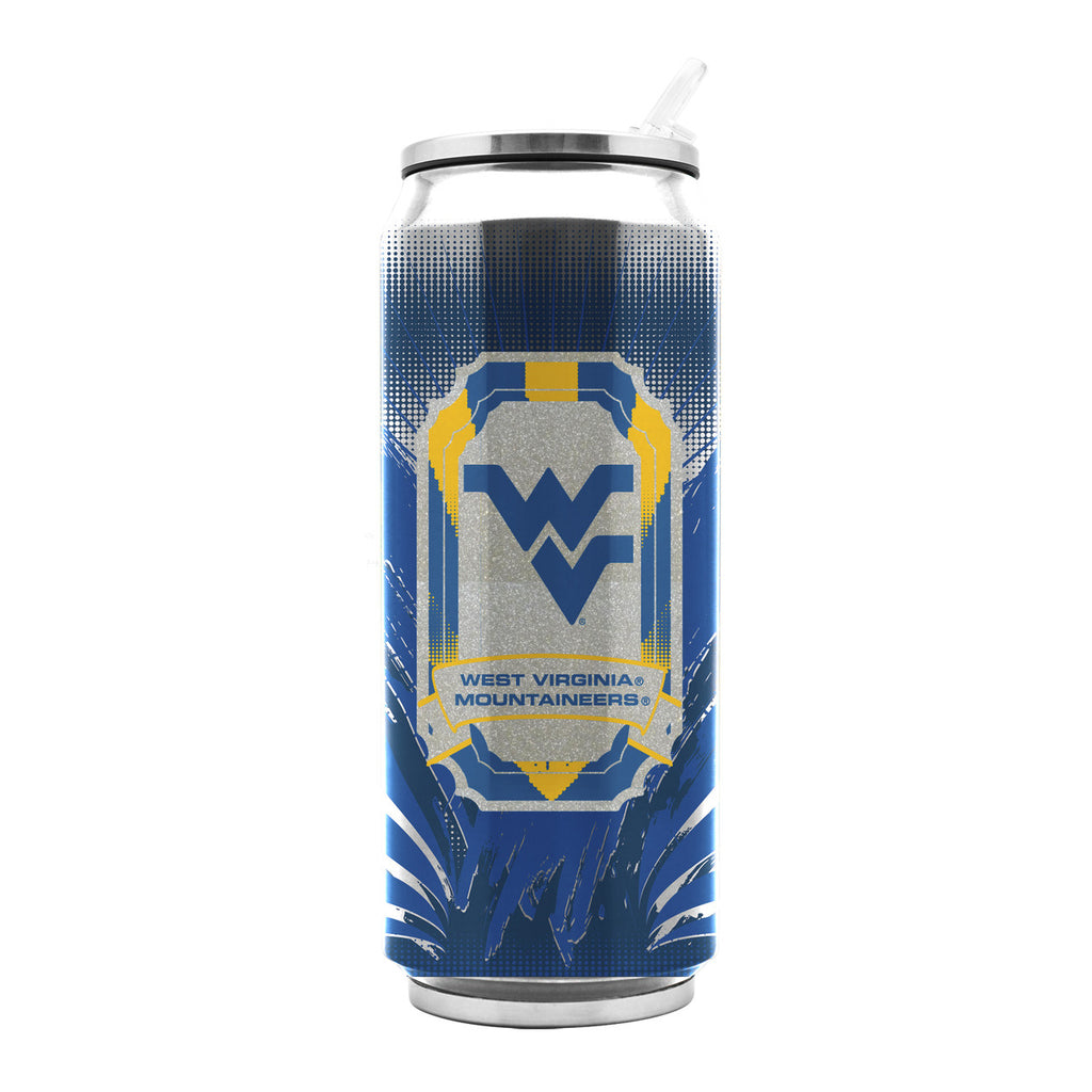 West Virginia Univ Ss Thermocan - Large (16.9 Oz) - Special Order - 7.5