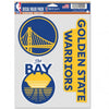 Golden State Warriors Decal Multi Use Fan 3 Pack - WinCraft