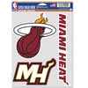 Miami Heat Decal Multi Use Fan 3 Pack - 0