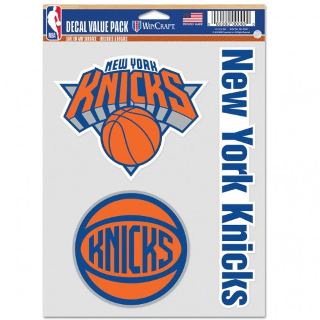 New York Knicks Decal Multi Use Fan 3 Pack - 0