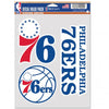 Philadelphia 76ers Decal Multi Use Fan 3 Pack - 0