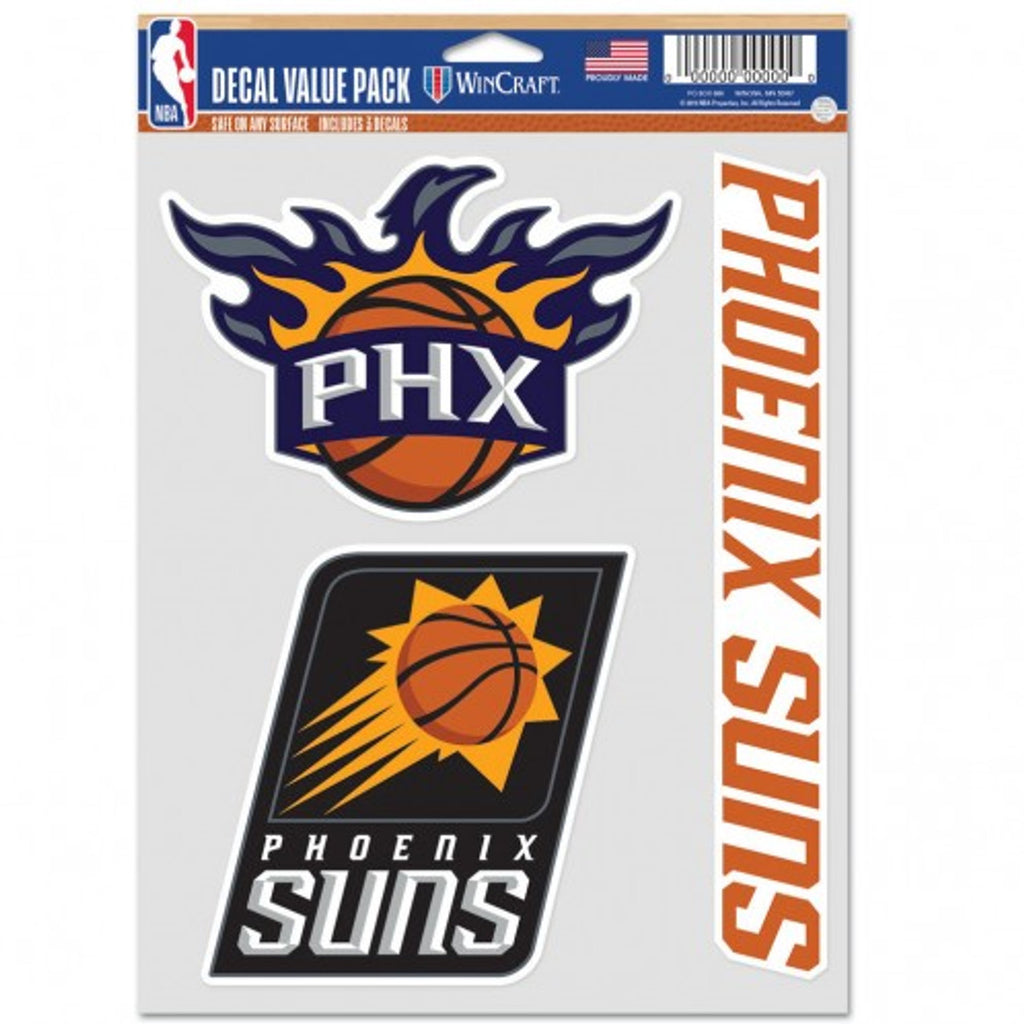 Phoenix Suns  Decal Multi Use Fan 3 Pack - 0