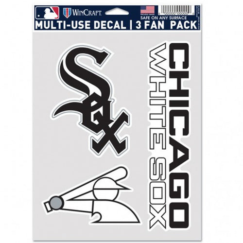 Chicago White Sox Decal Multi Use Fan 3 Pack Special Order - WinCraft