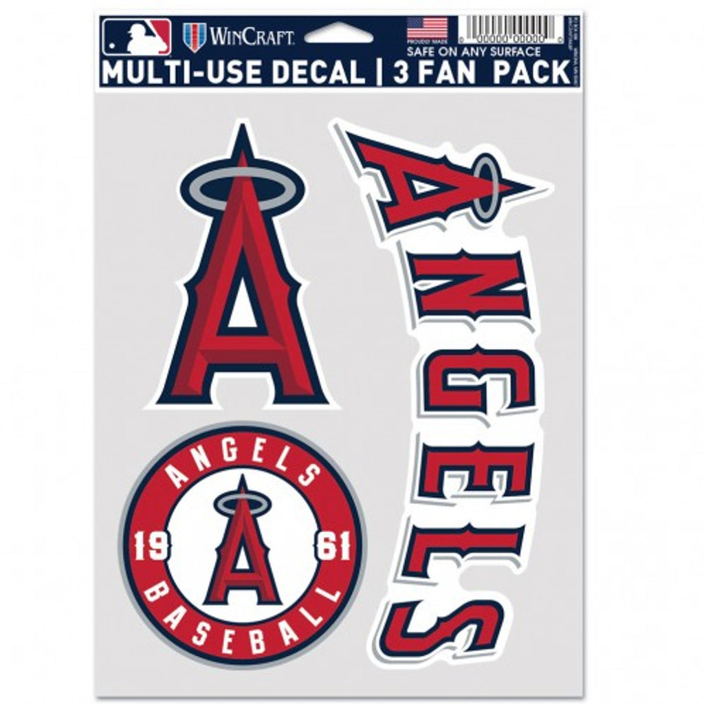Los Angeles Angels Decal Multi Use Fan 3 Pack - 0