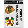 Chicago Blackhawks Decal Multi Use Fan 3 Pack - Wincraft
