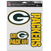 Green Bay Packers Decal Multi Use Fan 3 Pack - WinCraft
