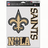 New Orleans Saints Decal Multi Use Fan 3 Pack - WinCraft
