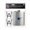 Dallas Cowboys Flask and Shot Glass Set - Mojo Licensing
